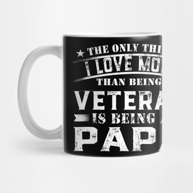 Veteran Is Being A Papa Gift Fathers Papa by Barnard